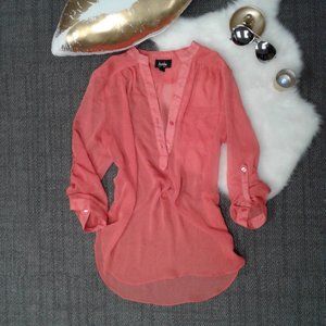 Peach Blouse By & By XL